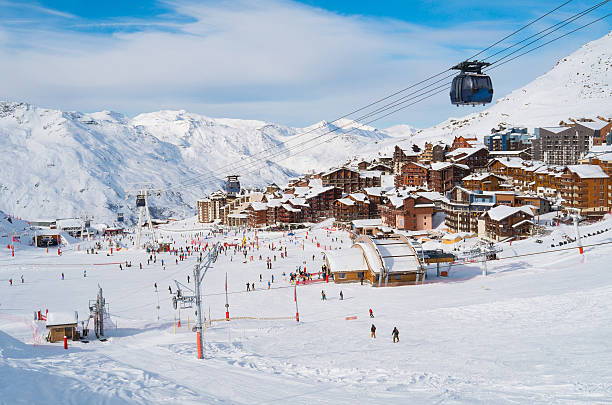 Snow-covered mountain peaks in the Alps